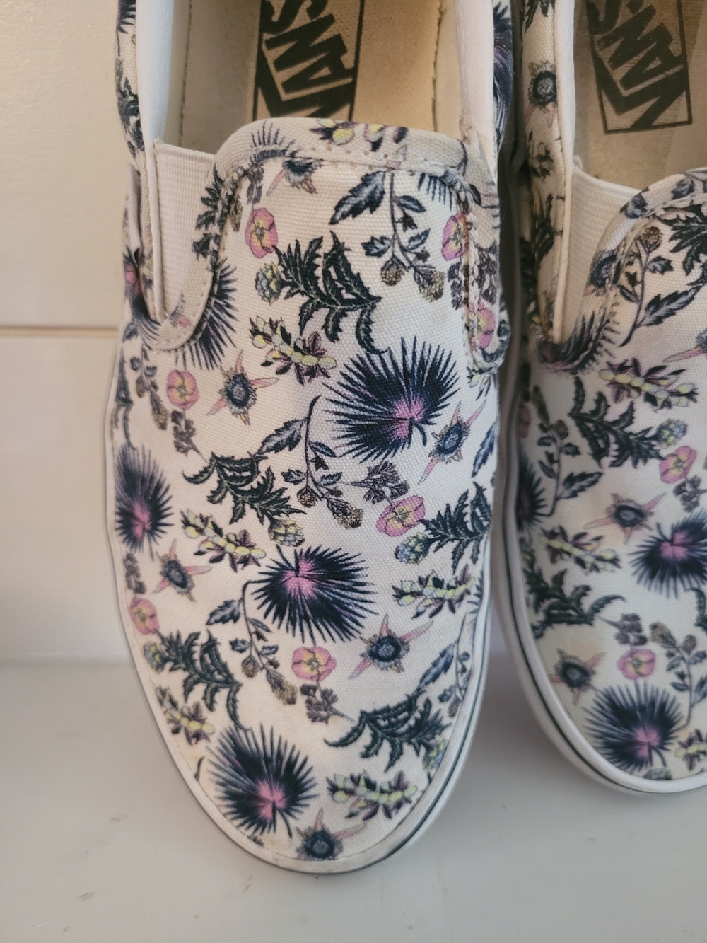 Vans Slip-On Floral Canvas Sneakers - Picture 3 of 13